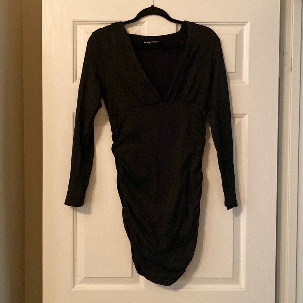 🆕 SHEIN Black Long Sleeve Dress